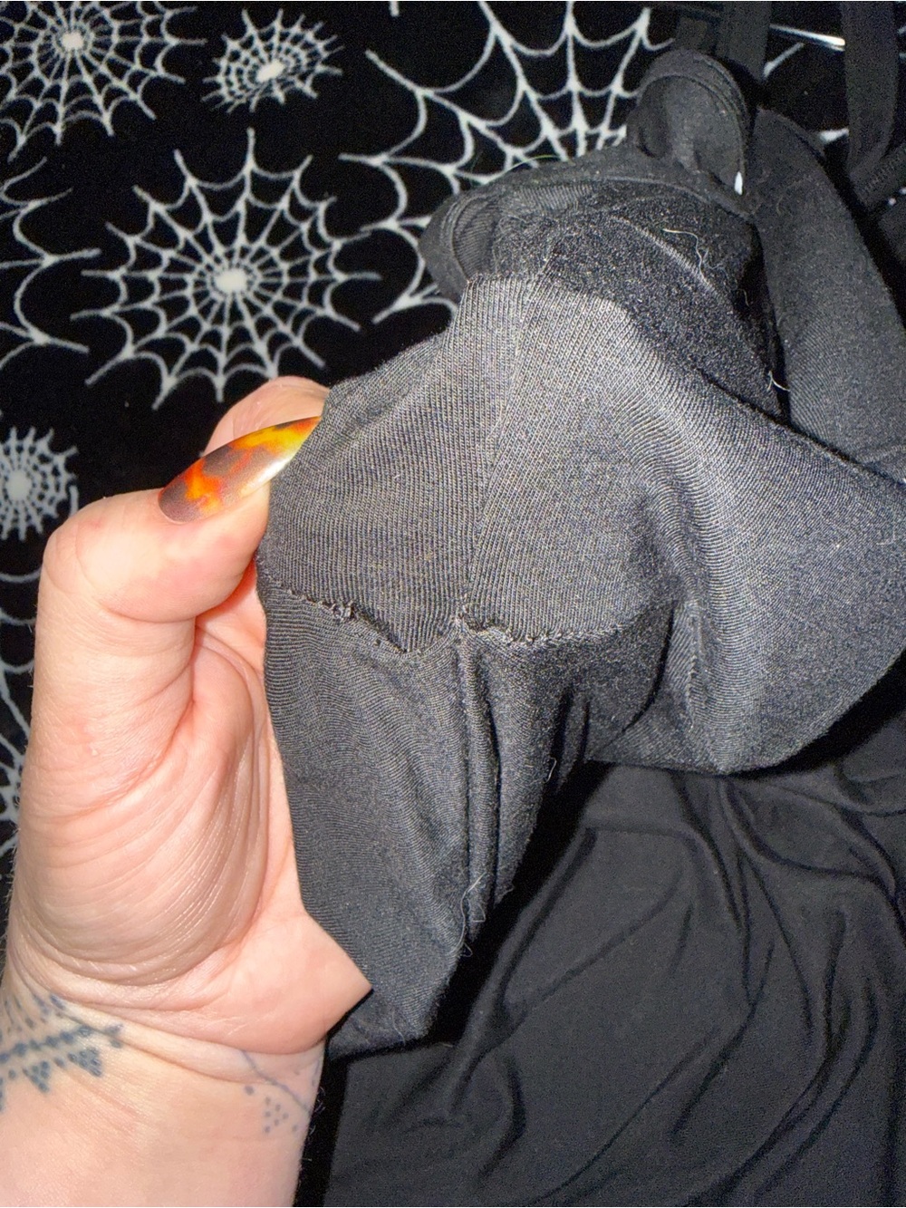 Killstar Black Crisscross Strap Mini Skater Dress - Picture 4 of 5
